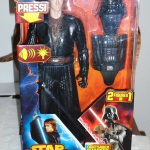 HASBRO, STAR WARS, ANAKIN TO DARTH VADER DOLL/FIGURE, ANIMATED/LIGHTS/SOUND, NEW